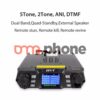 Small Dual Band Quad Standby Mobile Car Radio QYT 980PLUS 75W VHF 55W UHF - Image 2