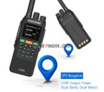 High Power 10W Two Way Radio For Explore Hunting ZASTONE ZT-889G GPS 400-520/134-174MHz