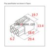 1.5m 30A 4Pin 6Pin Car Intercom Short Wave Power Cable Supply Cord - Image 7