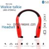 Neckband Mini Two Way Radio UHF 400-470MHz 99CH Bluetooth Headset for phone/pad/android