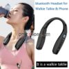 Neckband Mini Two Way Radio UHF 400-470MHz 99CH Bluetooth Headset for phone/pad/android - Image 2
