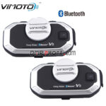 2PCS Vimoto V8 Motorbike Stereo BT Headphones For Mobile Phone GPS Two-way Radio