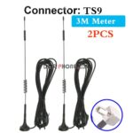 2PCS 3Meter GSM External Router Antenna for 2G 3G 4G LTE Magnetic Antenna 700-2700MHz 12dBi