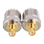 2pcs S021A SMA Female to SO239 UHF Female Adaptor for Antenna Baofeng UV-5R Puxing PX-777 PX-888