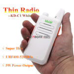 Black Red White Super Thin WLN KD-C1 UHF 400-470 MHz MINI Two way Radio