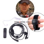 Walkie Talkie Throat Mic  Headphone Finger PTT For Baofeng UV5R 888s Radio For KENWOOD NX220/NX320