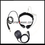NEW Tactical Throat Earpiece Microphone NATO Plug for Kenwood Baofeng UV-5R etc Walkie Talkie