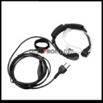 For ICOM IC-V80 IC-V85 IC-F3 F4 IC-F20 IC-V82 Walkie Talkie Adjustable Throat Mic Headset