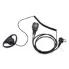 Motorola 2 Pin Security D-ring Earpiece PTT Mic for GP3688 GP88 GP300 CP200 EP450 - Image 2