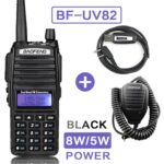 Free Speaker Mic Programming Cable Baofeng UV-82 Dual PTT Portable Two way Radio 