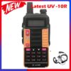 2021 Baofeng UV 10R Distance Range Talk 10W Non-Slip Long Standby  Dual Band 128 Channels Two Way Radio Better Than UV 5R UV-82 - Image 2
