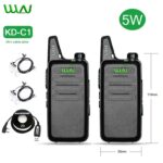 2pcs WLN KD-C1 Mini Slim Portable Radio