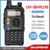 Baofeng UV-S9 PLUS Tri-Band Amateur Radio UHF VHF 220-260MHz FM Transceiver