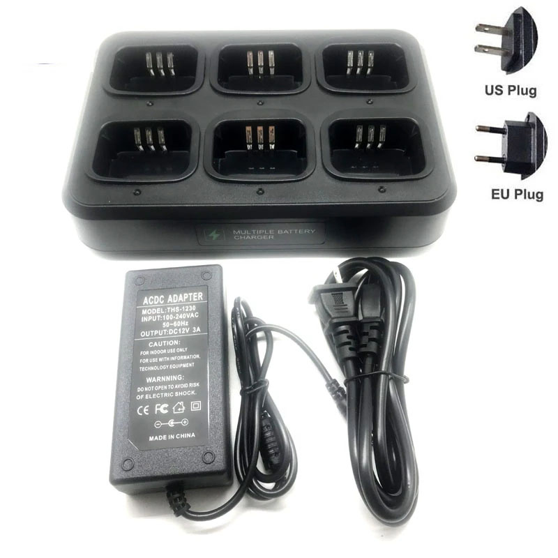 Motorola CP200 EP450 CP040 CP140 CP180 DP1400 GP3688 PR400 DEP450 Radio Multi Ports Two Rows Rapid Charger