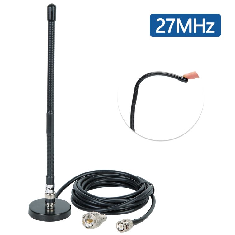CB Antenna 27MHz soft Whip Magnetic Base for Midland Uniden Maxon Mobile Radio