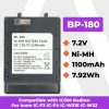 ICOM BP-180 Radio Battery 1100mAh For IC-F3 IC-F4 IC-W31E IC-W32 IC-W32A IC-W32E IC-Z1 IC-Z1A Walkie Talkie