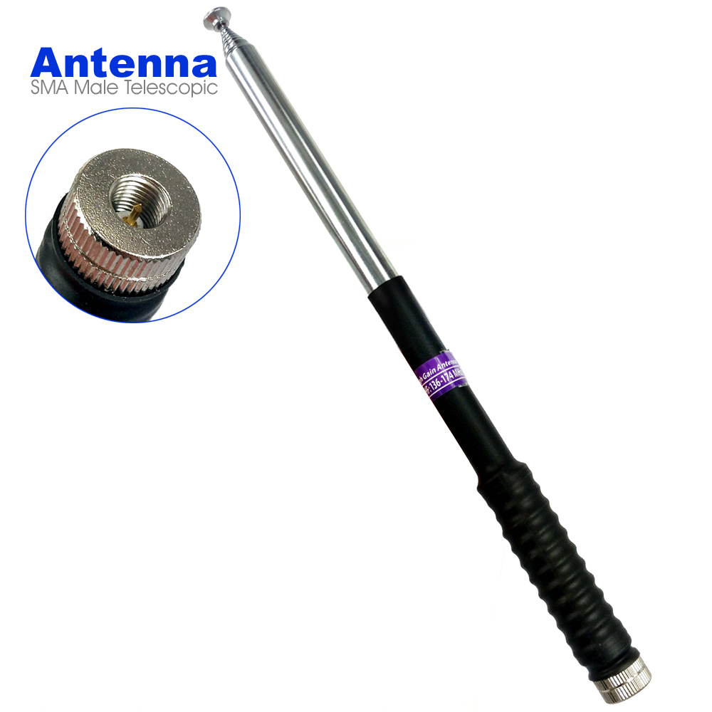 Telescopic Antenna FP10120 VHF 136-174MHz for Yaesu VX-3R FT-60R Walkie Talkie