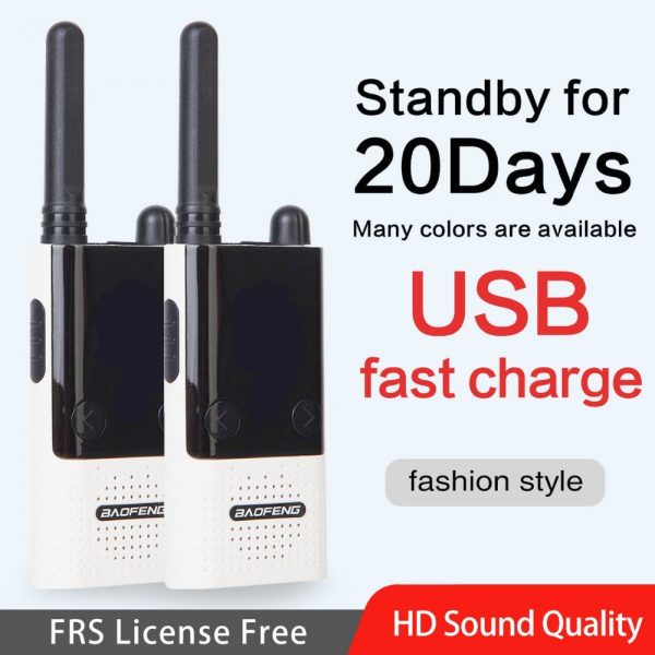 Baofeng BF-T9 Smart Mini PMR FRS License-Free HD Sound Hunting Ham Radios USB Charger Walkie Talkie - Image 2