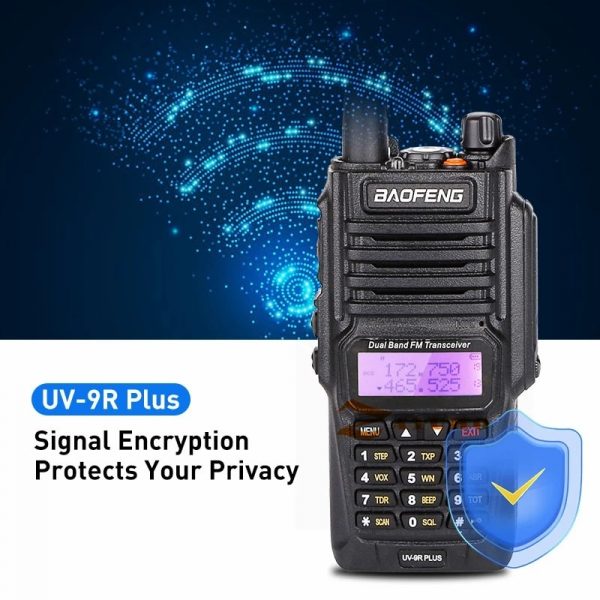 2023 Smart Analogue 10W Baofeng UV9R Plus Dual Band Waterproof Walkie Talkie - Image 4