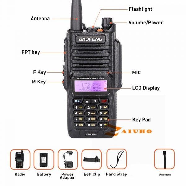 2023 Smart Analogue 10W Baofeng UV9R Plus Dual Band Waterproof Walkie Talkie - Image 6