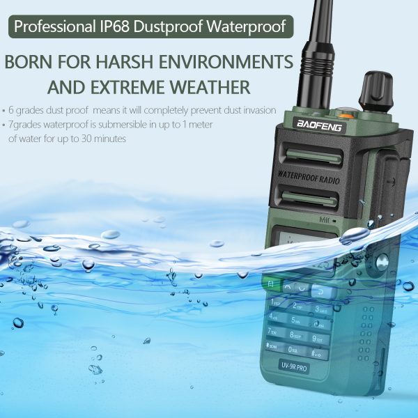 2023 NEW Arrival 2PCS Baofeng UV-9R PRO V2 Two way Radios - Image 4