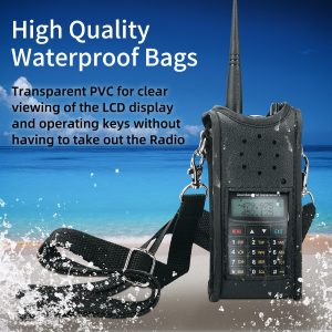 Waterproof Leather Case Cover Bag for Baofeng UV-9R Plus BF-A58 BF-9700 GT-3WP UV-XR UV-9R PRO UV9R Two Way Radio Accessories