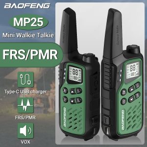 USB Type C Charger Baofeng MP25 Mini Two-way Radio g PMR/FRS walkie talkie