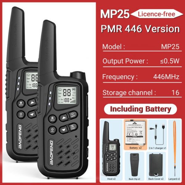 USB Type C Charger Baofeng MP25 Mini Two-way Radio g PMR/FRS walkie talkie - Image 2