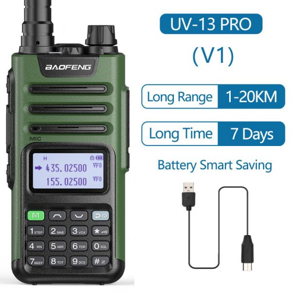 10W UHF VHF Dual Band Baofeng UV-13 PRO Walkie Talkie - Image 2