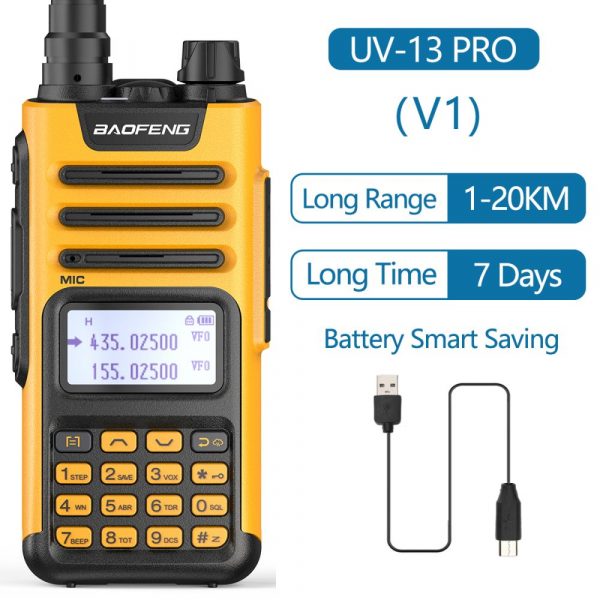 10W UHF VHF Dual Band Baofeng UV-13 PRO Walkie Talkie - Image 3