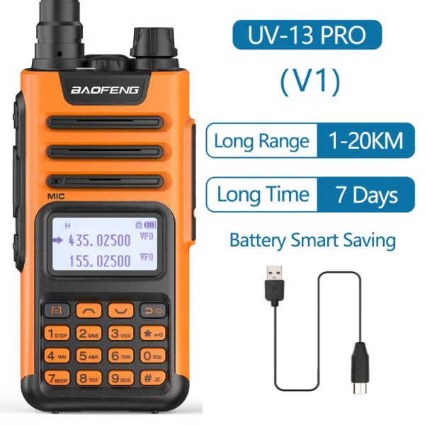 10W UHF VHF Dual Band Baofeng UV-13 PRO Walkie Talkie - Image 4