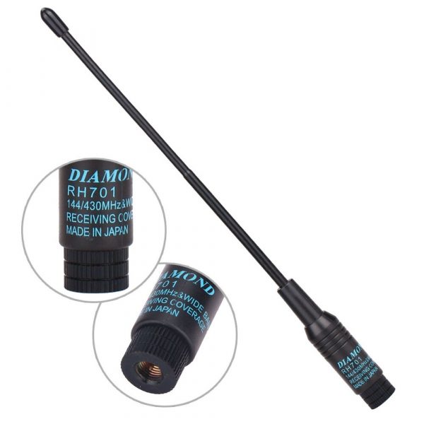 Original Handheld Radios Diamond RH701 Antenna SMA-Male Dual Band UHF/VHF 144/430MHz Antenna - Image 2