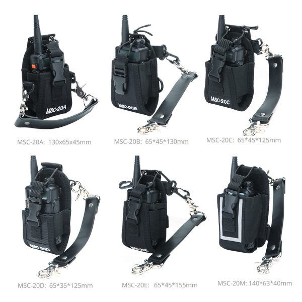 2-way Radios MSC-20C 20A  20B  20D 20E Case Bag with Leather Anti-Sway Strap - Image 4