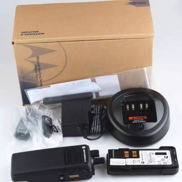 Motorola GP328D Portable Digital Two-way Radio Handheld Walkie Talkie - Image 5