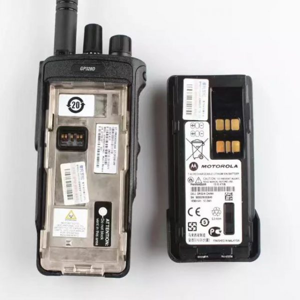 Motorola GP328D Portable Digital Two-way Radio Handheld Walkie Talkie - Image 6