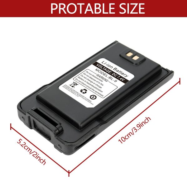 Baofeng UV-9R Pro Battery for Pofung UV9R Plus UV-XR Radios - Image 3