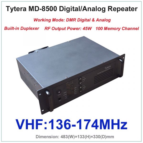 Tytera TYT MD-8500 VHF DMR Digital Analog Repeater MD8500 Duplexer RF Output Power - Image 2