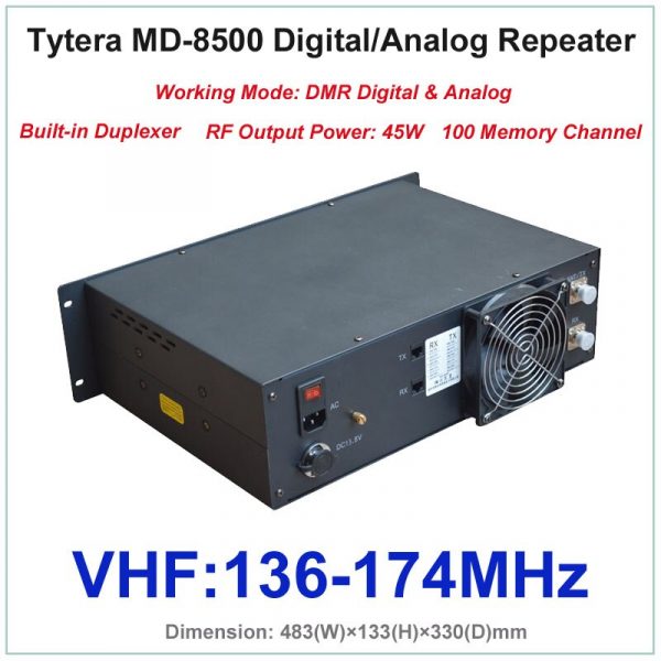 Tytera TYT MD-8500 VHF DMR Digital Analog Repeater MD8500 Duplexer RF Output Power - Image 4