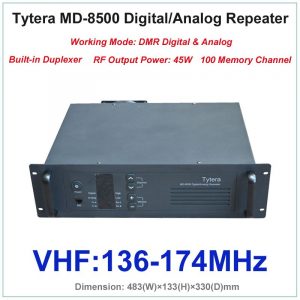 Tytera TYT MD-8500 VHF DMR Digital Analog Repeater MD8500 Duplexer RF Output Power