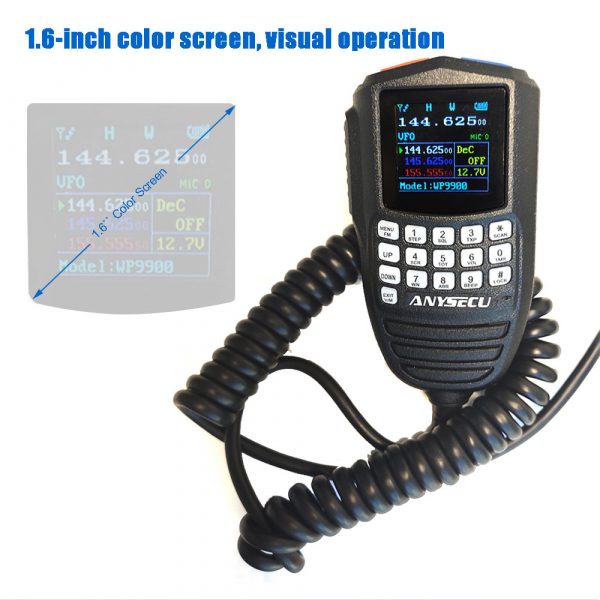 New Arrival Anysecu WP-9900 Dual Band Mini Mobile Radio WP9900 with Programming Cable - Image 3