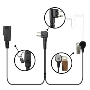 Motorola Two-way Radios Accessories 2Pin Acoustic Tube Mic Earphone