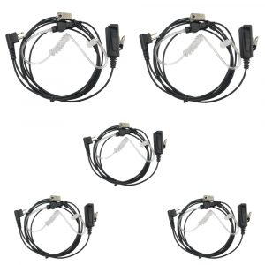 5pcs Wholesale Motorola 2-wire Mic Surveillance Earpiece for EP450 CP200 CP185 CP140 CP125 CP110 CP100 Radio