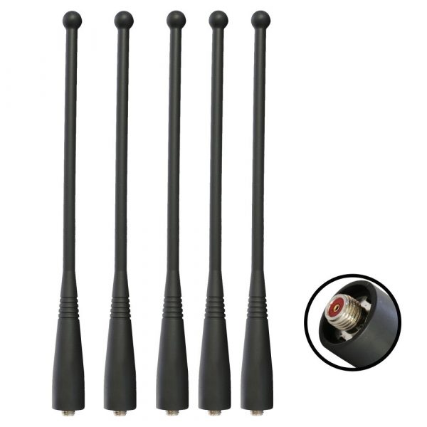 5PCS 800MHz Flexible Whip Antenna for Motorola HT1000 MTX800 GTX STX Visar Astro-Saber Digital radio