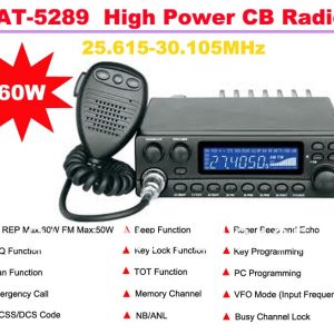 AnyTone AT5289 High Power Citizens Band CB Radio Station 60W Mobile Transceiver
