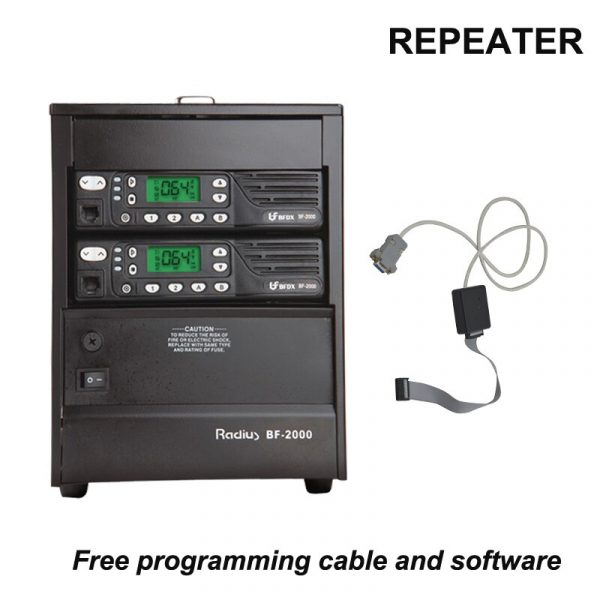 Two way Radio BFDX BF2000 Analog Repeater with free programming cable
