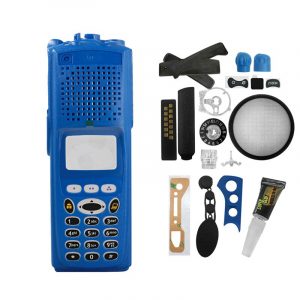 Blue Talkie Walkie Replacement Front Housing Cover Case for XTS5000 With No Speaker Portable Radios