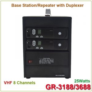 Motorola GR3188/3688 Base Station Repeater VHF 25Watts 8 Channels with Duplexer 