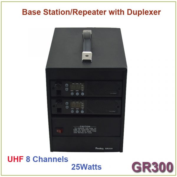 For Two-way Radio Motorola GR300 UHF Base Station/ Repeater 25Watts 8 Channels with Duplexer 