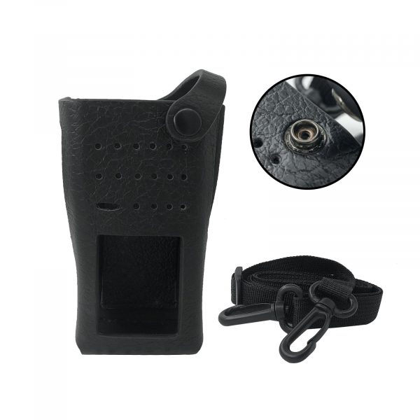 For Motorola XPR3500 XPR3500e DEP550 Portable Radio Holder Leather Case