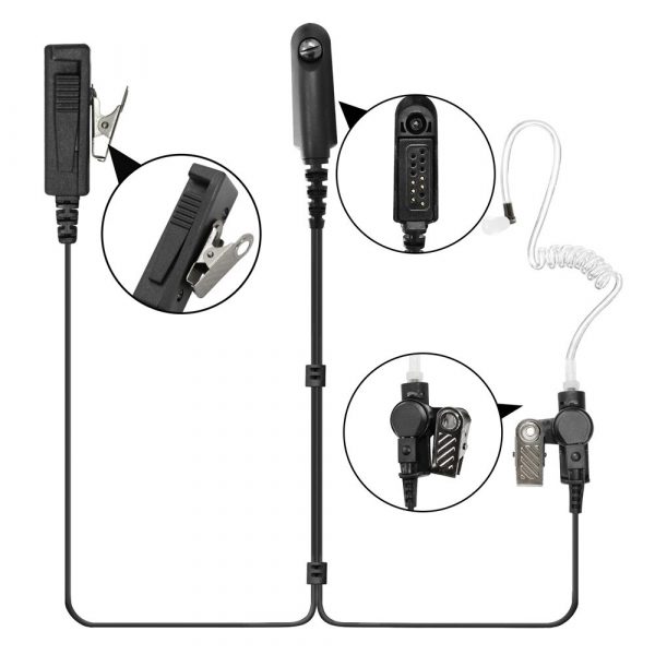 for Motorola GP340 GP360 HT750 HT1250 HT1550 PRO5550 PRO5450 Two Way Radio Headset - Image 3
